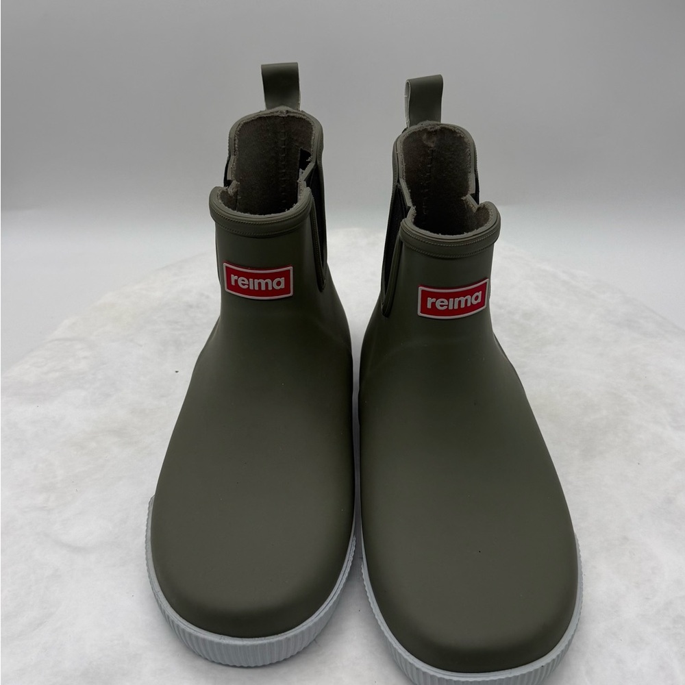 Reima Kids Olive Green Waterproof Rain & Snow Boots. Size 2.5